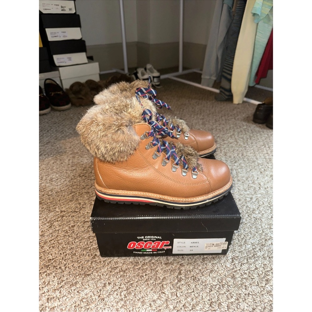 Women's Brown Fur-Lined Winter Boots - Picture 2 of 4
